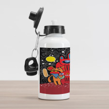 Monster Funny Characters Aluminum Water Bottle