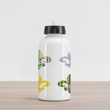 Fleur De Lis Motifs Aluminum Water Bottle