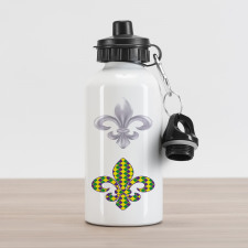 Fleur De Lis Motifs Aluminum Water Bottle