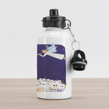 Ancient Figure Illustration Aluminum Water Bottle