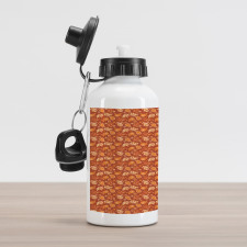 Retro Paisley Flowers Aluminum Water Bottle