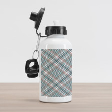 Traditional Plaid Aluminum Water Bottle