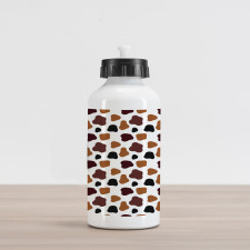 Abstract Cow Hide Aluminum Water Bottle