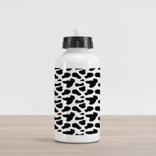 Cow Hide Black Spots Aluminum Water Bottle