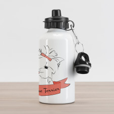 Puppy Hair Buckle Aluminum Water Bottle