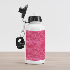 Shades of Pink Romantic Aluminum Water Bottle