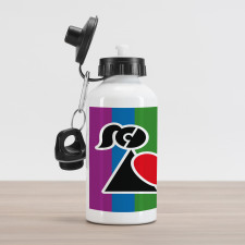 Love Wins Gay Couple Aluminum Water Bottle