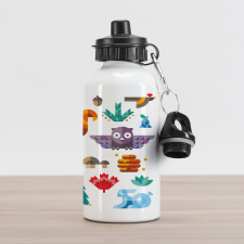 Cheerful Pop Art Design Aluminum Water Bottle