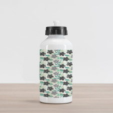 Abstract Nostalgic Retro Aluminum Water Bottle