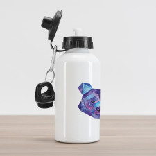 Cosmic Polygonal Portrait Aluminum Water Bottle