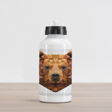 Geometric Modern Portrait Aluminum Water Bottle