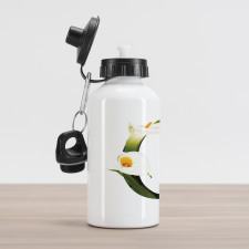 Calla Lilly Flower Aluminum Water Bottle