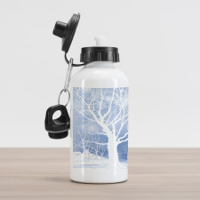 Abstract Winter Deer Aluminum Water Bottle