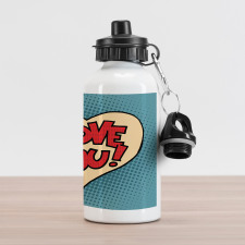 Pop Art Style Comic Aluminum Water Bottle