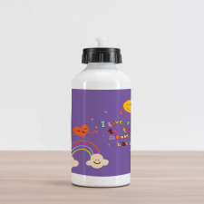 Magic Happy Rainbow Aluminum Water Bottle