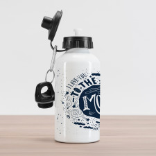 Happy Words Comet Aluminum Water Bottle