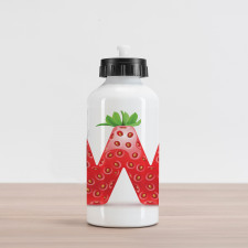 Capital W Strawberry Aluminum Water Bottle