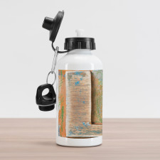 Timeworn Typography L Aluminum Water Bottle