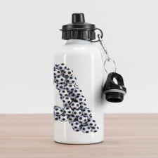 Soccer Balls Capital Aluminum Water Bottle