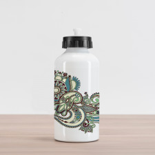 Traditional Ornate Flower Aluminum Water Bottle