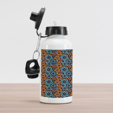 Surreal Floral Circle Aluminum Water Bottle