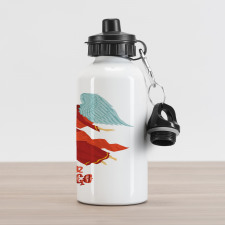 Woman with Wings Dress Aluminum Water Bottle