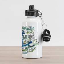 Ocean Anchor Aluminum Water Bottle