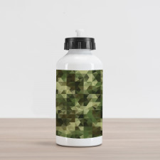 Abstract Camo Pattern Aluminum Water Bottle