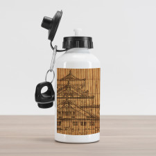 Building on Bamboo Pipes Aluminum Water Bottle