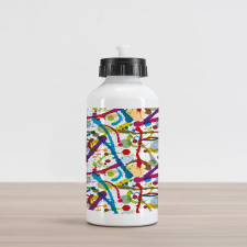 Colorful Splash Aluminum Water Bottle