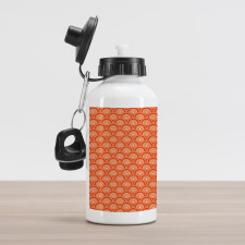 Kimono Motifs Pattern Aluminum Water Bottle