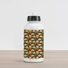 Japan Inspired Lotus Koi Aluminum Water Bottle