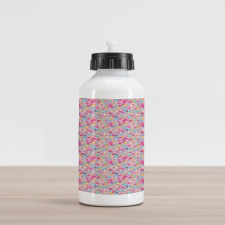 Kawaii Bunnies and Candy Aluminum Water Bottle