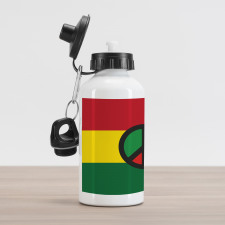 Reggae Culture Peace Aluminum Water Bottle