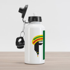 Minimalist Rastaman Aluminum Water Bottle