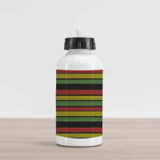 Knitted Rasta Lines Aluminum Water Bottle