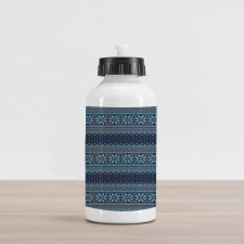 Herringbone Snowflake Aluminum Water Bottle