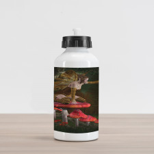 Mythical Fairy Mushroom Aluminum Water Bottle