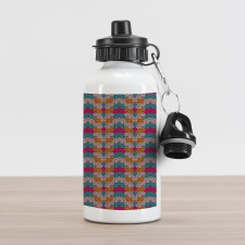Colorful Retro Tribal Aluminum Water Bottle