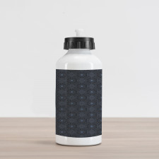 Geometric Star Royal Aluminum Water Bottle