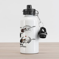 Electric Guitars Aluminum Water Bottle