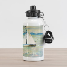 Monet Sailing Boat Aluminum Water Bottle