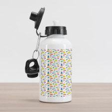 Cartoon Shooting Star Aluminum Water Bottle