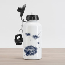 Flying Pollens Flower Aluminum Water Bottle