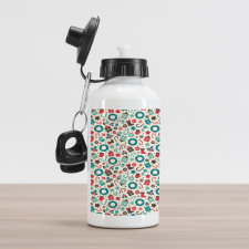 Retro New Year Party Aluminum Water Bottle