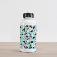 Kitties Love Daydreaming Aluminum Water Bottle