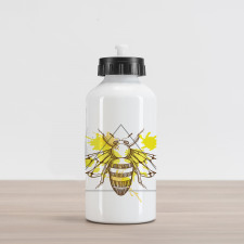 Color Splashed Bee Aluminum Water Bottle