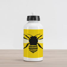 Honeybee Silhouette Aluminum Water Bottle