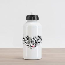 Heart Shape Aluminum Water Bottle