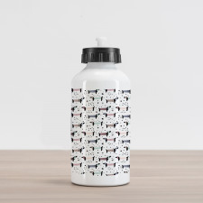 Dachshund Puppies Aluminum Water Bottle